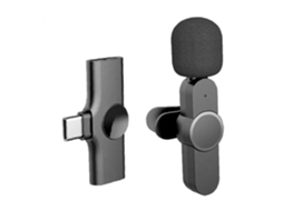 Mini microfone de lapela sem fio, microfone portátil e reprodução, microfone recarregável USB para tipo C Diercosy