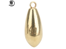 Pesos de Pesca Rotativos de Cobre e Ouro 14g 10pcs