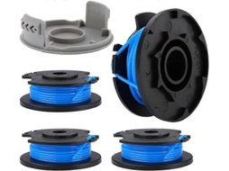 Carretel de fio para cortador de grama Ryobi One+ Rac124 Ac14rl3a, 18V, 24V, 40V, peças de reposição (4 unidades) | Sem marca