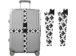 Conjunto De 2 Cintas Bagagem Estampadas Para Malas, Cintas De Viagem, Acessórios Para Cintos, Conector De Bagagem, Cinto