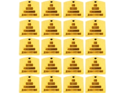 Suportes Quadrados para Bandeiras com um Visual Elegante, 30 Unidades, Feitos de Plástico Dourado. Leves e Práticos CHABERLU