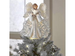 Enfeite De Natal De Anjo Branco Com Luzes De Led Para Decoração De Natal Olysi Shop