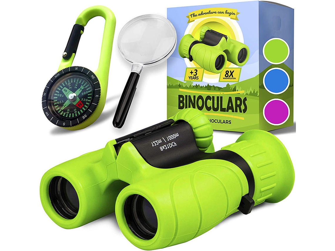 Binóculos Infantis, Presente e Brinquedo para Crianças, 8x21 Magnifica BRILVIBERA