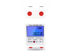 Medidor de eletricidade monofásico, preço básico, visor LCD, cor branca Brilvibera