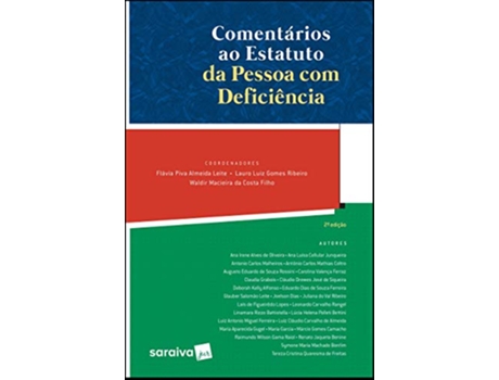 Livro Comentarios Ao Estatuto Da P. Deficiencia-02Ed/19 de Saraiva Sa Livreiros Editores (Português do Brasil)