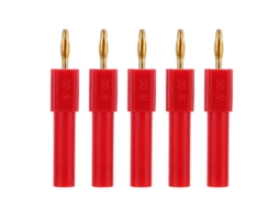 5pcs Adaptador Plugue Banana 2mm para 4mm Macho para Fêmea com Boa Condutividade e Conectividade Forte