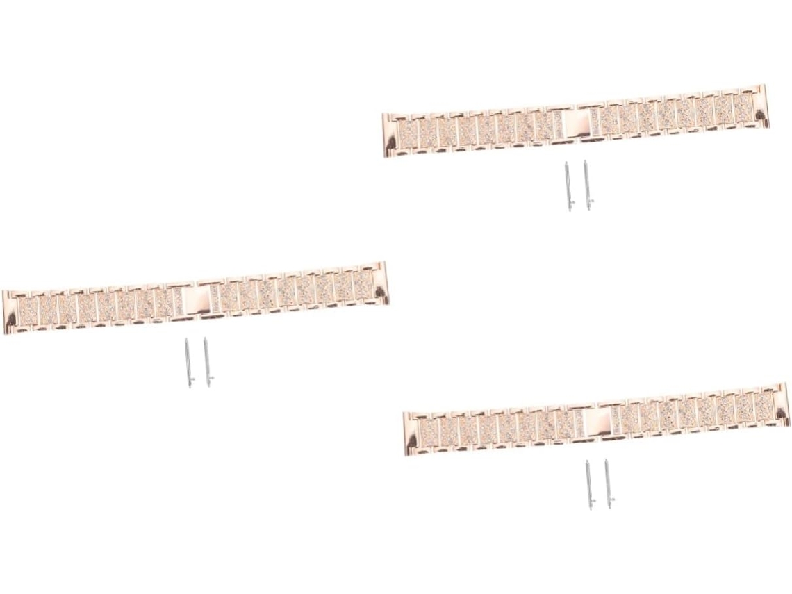 Conjunto De 3 Pulseiras Aço Inoxidável Para Smartwatch, Compatíveis