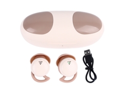 Fones de ouvido Bluetooth 5.3 com cancelamento de ruído para dormir, dirigir, caminhar Rosa S/MARCA
