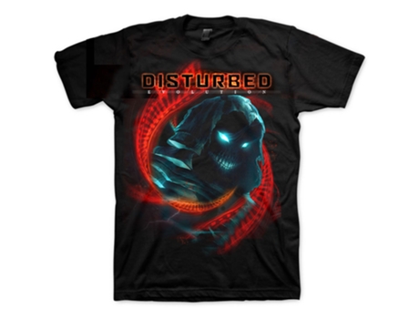 T-Shirt ROCK OFF Disturbed - Burning Belief Preto (Tamanho: XL)