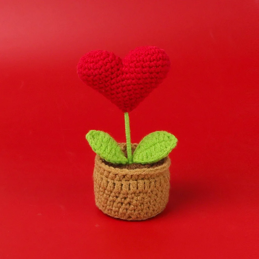 Vasinhos De Crochê Charmosos, Decorações De Plantas Feitas À Mão.
