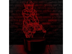 Luz Noturna 3d do Deadpool BRILVIBERA