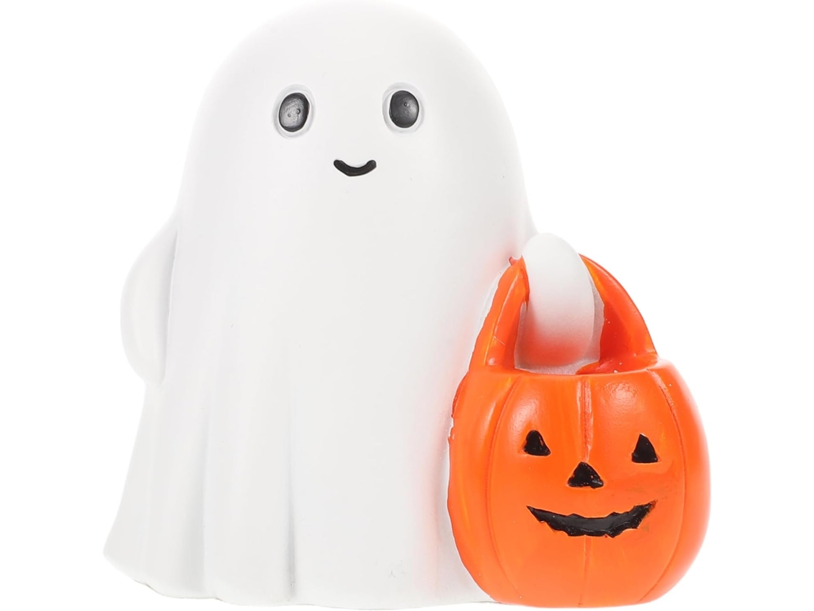 Estatueta De Fantasma E Abóbora De Resina Para O Halloween Estátua De Fantasma, Decoração De Halloween Para Estante, Gokoco