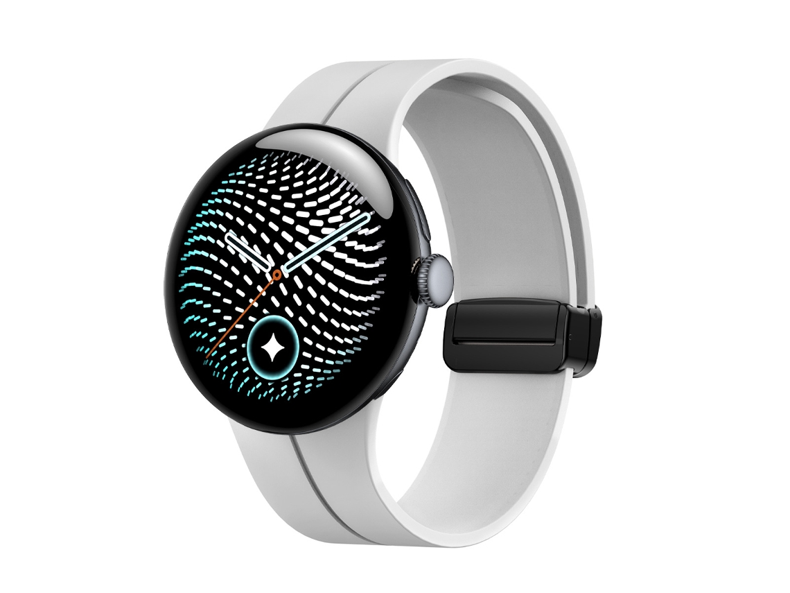 Bracelete Em Silicone Para Google Pixel Watch 5 41mm (branco)