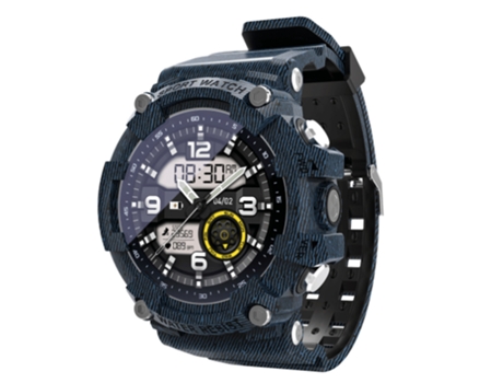 Smartwatch LOKMAT Attack 2 Mostrador Azul 44Mm Pulseira Tpu Smartwatch
