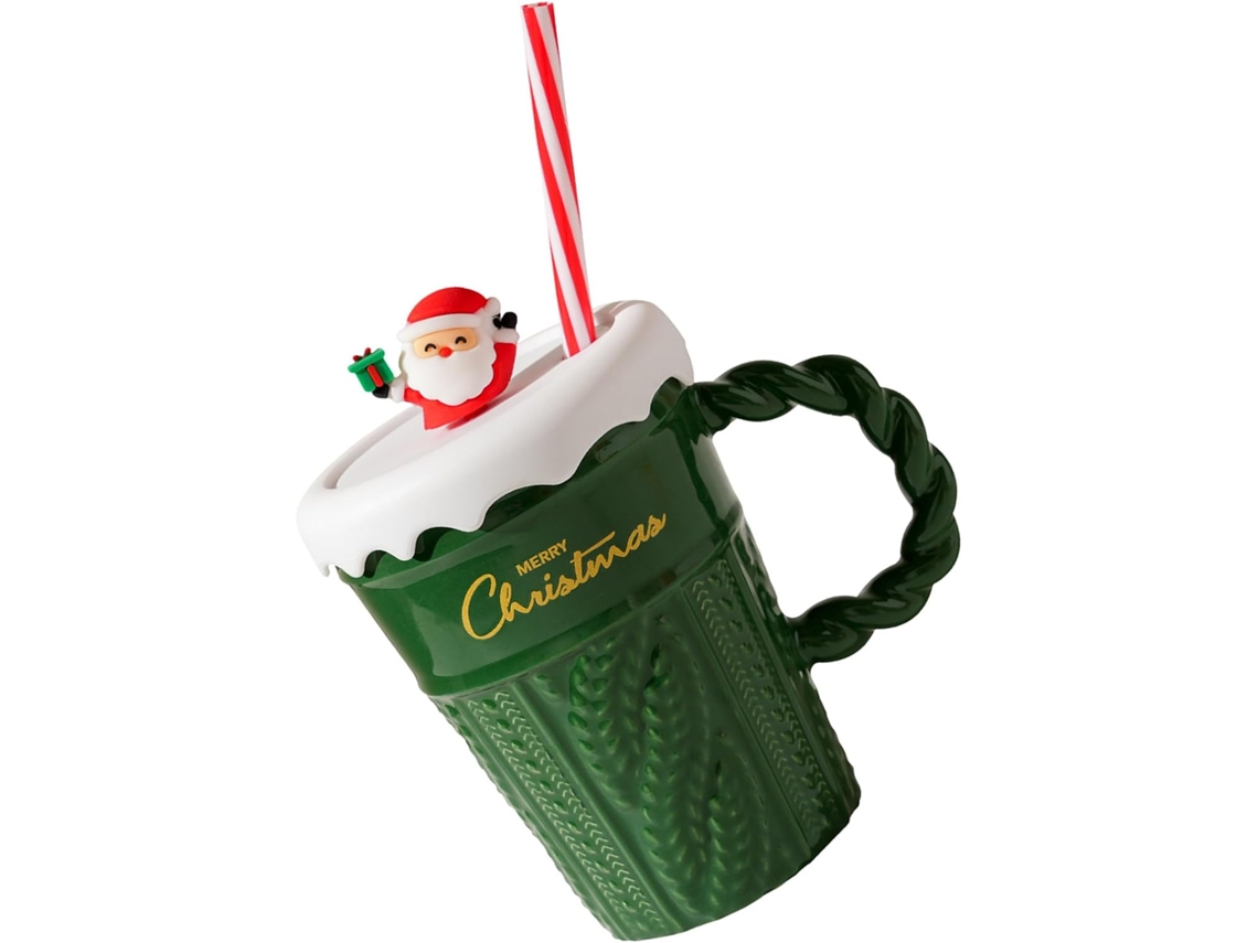 Canecas De Café De Cerâmica Natalinas Com Tampa, Xícaras De Natal, Caneca Delicada Para Presentes E Para Uso