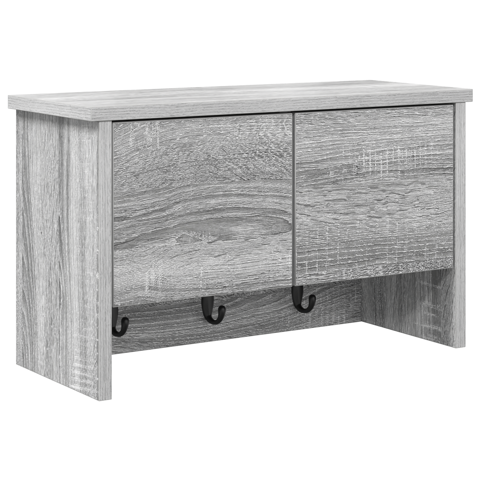 Conjunto 1 Solução De Armazenamento Para Corredor Vidaxl Cinzento Derivados De Madeira (50 X 20 X 30 Cm)