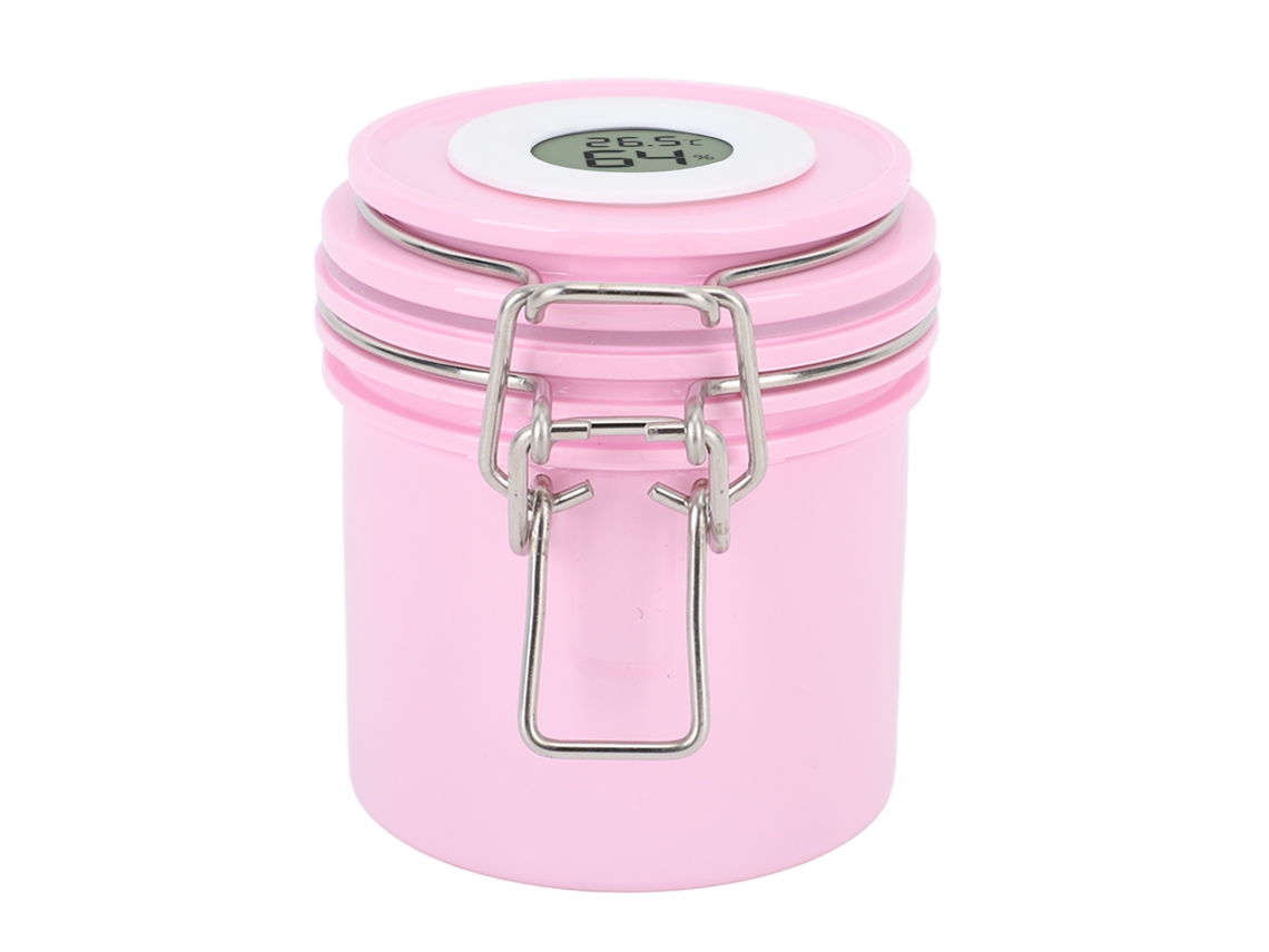 Tanque De Armazenamento De Cola Para Cílios 200ml Com Tela Display Jarro Selado Rosa Para Extensão De Cílios
