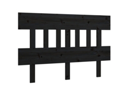 Bed Headboard, Bed Headboards Vidaxl Preto Madeira De Pinho (123.5 X 81 Cm)