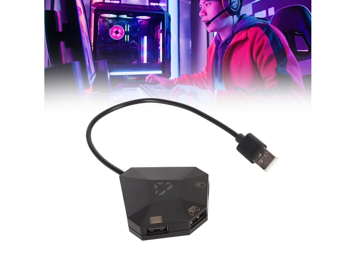 Adaptador De Teclado E Mouse Para Ps3, Conversor Plug And Play Uma
