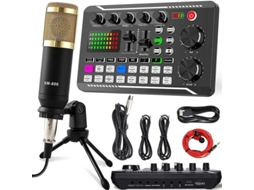 Placa De Som Sem Fio Profissional, Equipada Com Um Microfone Condensador Cardioide.