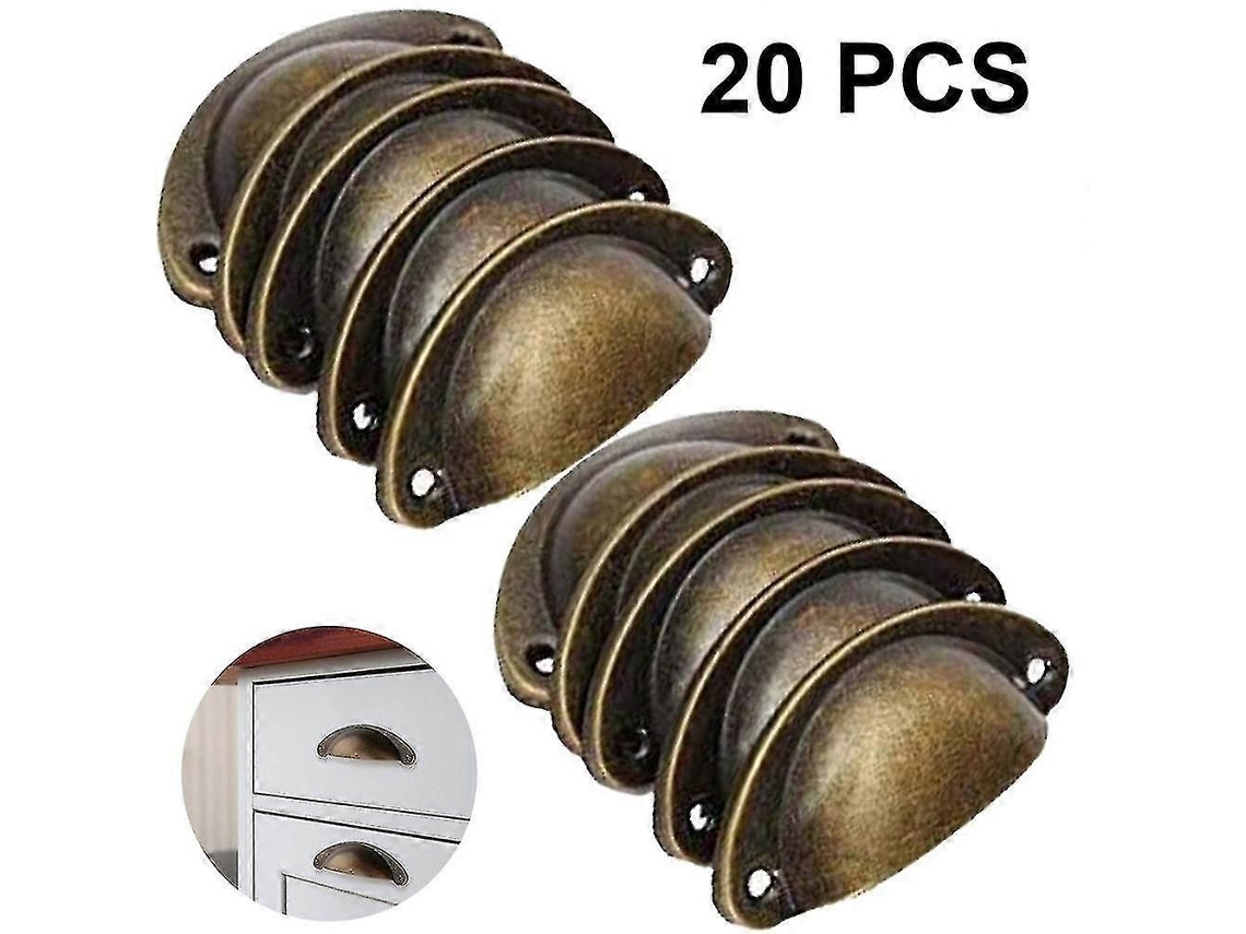 20 Puxadores Estilo Vintage, Furos Com Espaçamento de 20 Polegadas, para Gavetas Ou Armários
