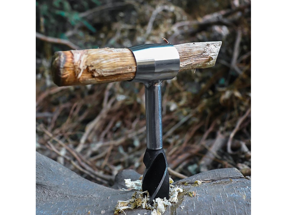 Laxiscreed Broca Espiral Manual Em Aço Carbono Para Escavações Ao Ar Livre E Sobrevivência