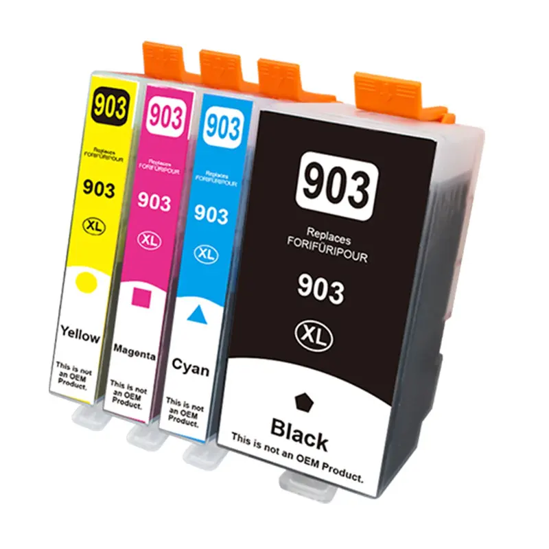 4 Unidades 1 Conjunto Nº 903xl 903 XL para Cartucho de Tinta Hp903 para Hp Officejet Pro 6950 6951 6954 6960 6970 6975 6968 6978 6979 6971 MDUG