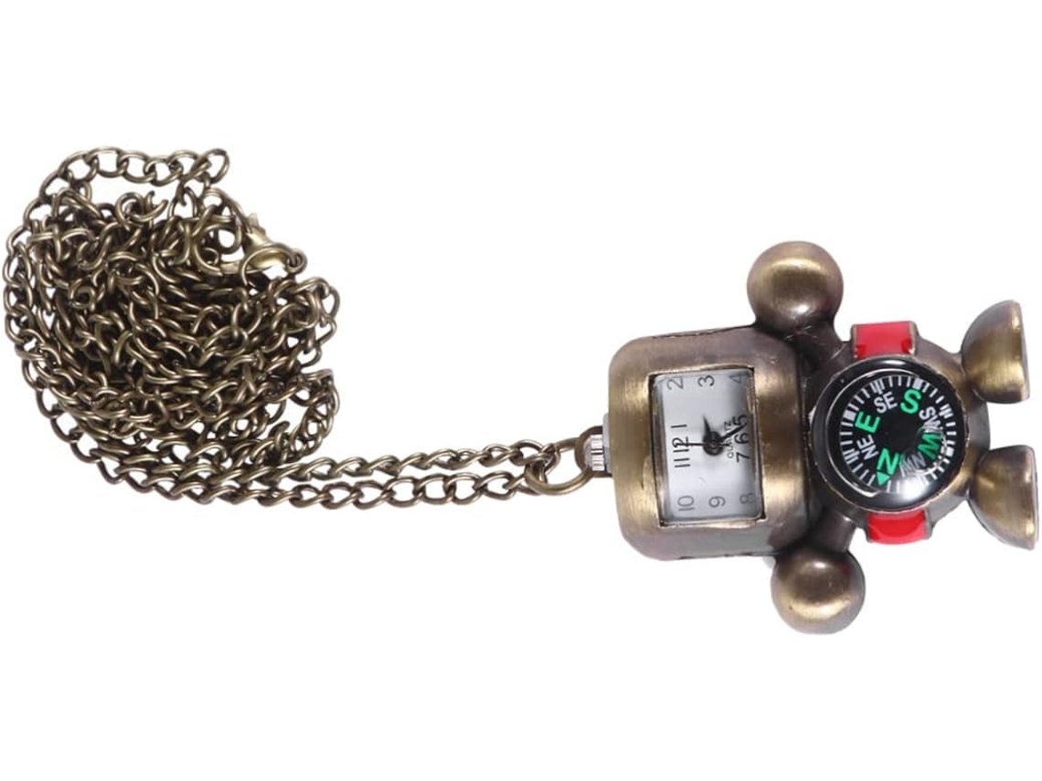 Chaveiro Bolso Pingente Bússola Estilo 2 Peças GOKOCO