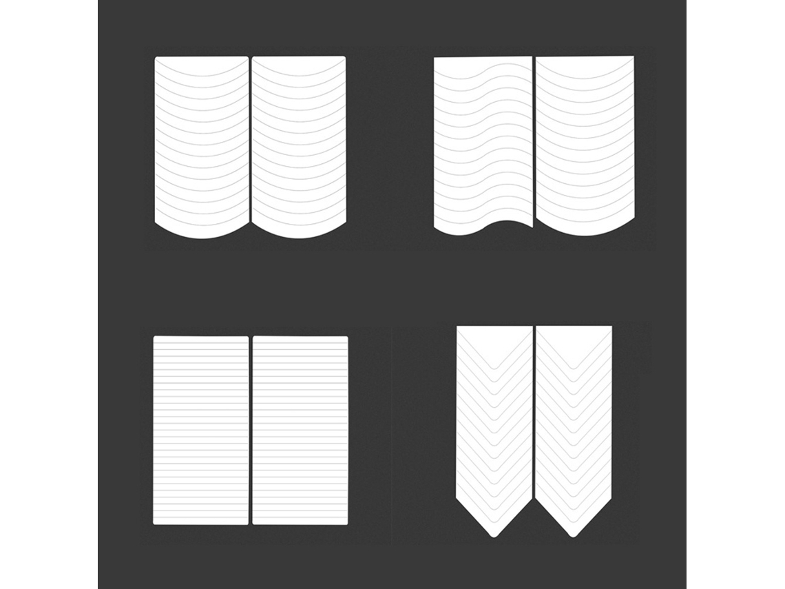 Stickers De Uñas French 18 Folhas Autoadesivos Para Manicura Artística Modelos De Pontas Diy