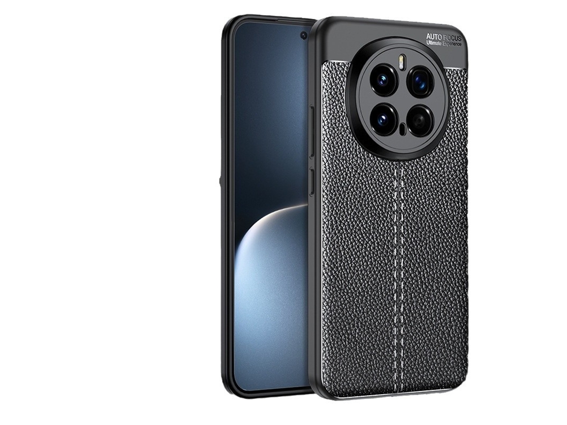 Capa Protetora Anti-queda Para Celular Honor, Em Couro Vegano Com Textura Que Cobre Toda A Superfície.preto Grafite, Magic4magic4