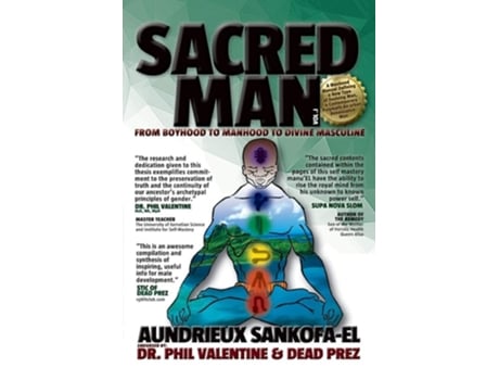 Livro Sacred Man de Aundrieux Khonsu Sankofa-El (Inglês)