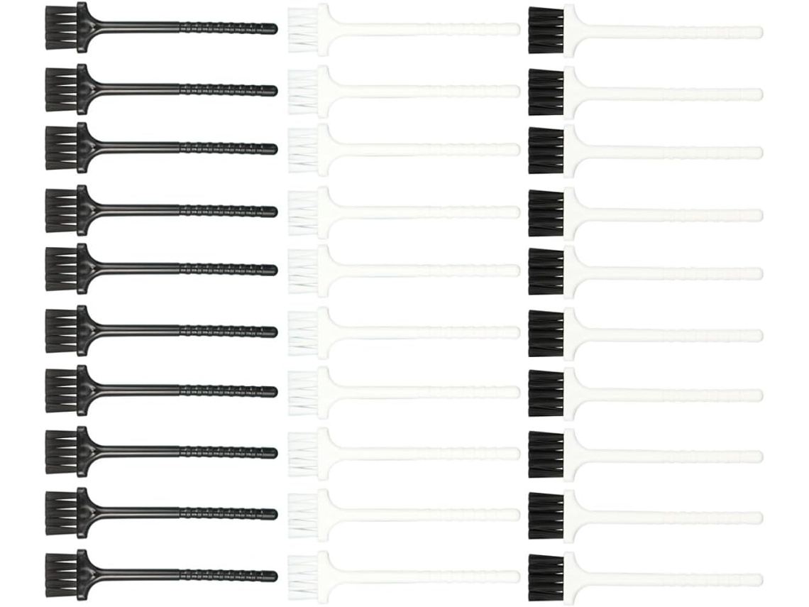 Conjunto De 30 Escovas Multiuso Para Limpeza Precisa De Teclados, Câmeras E Carros.