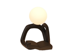 Laxiscreed Abajur De Mesa Com Design Minimalista E Estilo Abstrato Para Quarto E Escrivaninha