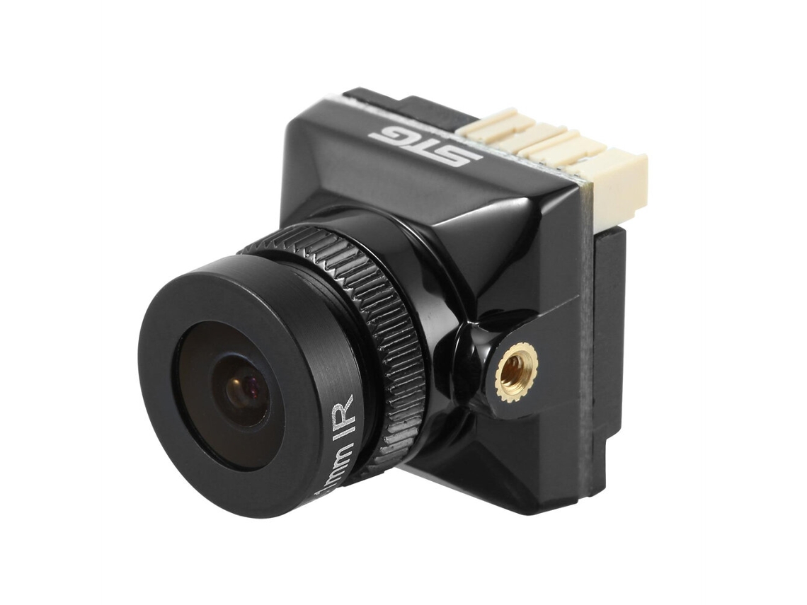 Câmara Fpv Jinjiean B19 Pro Preta Sensor de 1/2,7'', 1500tvl, Fov de 135°, 5 30v, Osd para Drones de Corrida MDUG