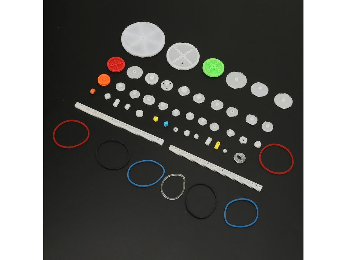 Kit De Engrenagens Plásticas Para Carro De Brinquedo
