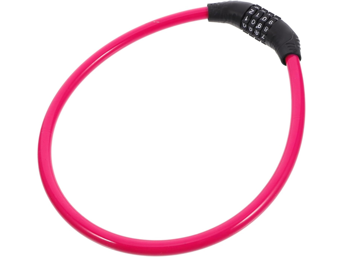 Cadeado De Corrente Para Bicicleta Em Aço, Rosa, Multifuncional