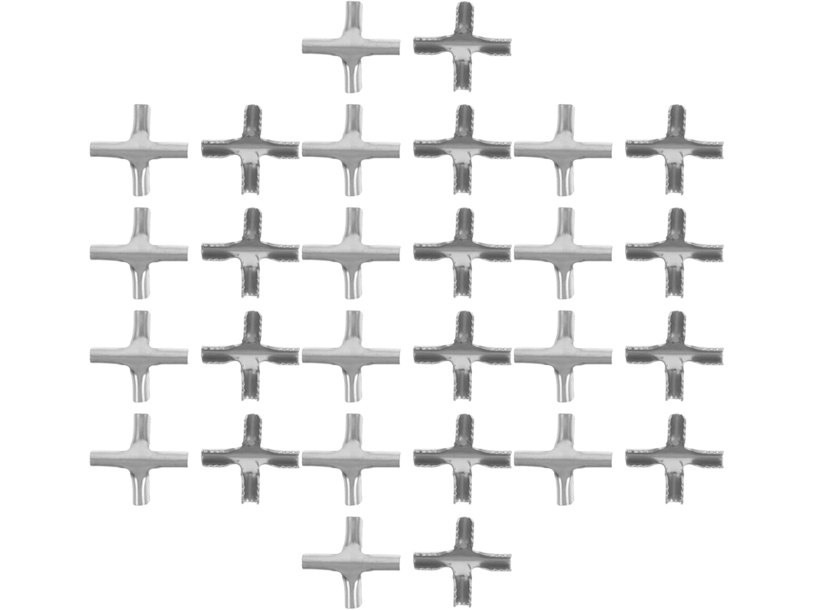Didiseaon 200-fivelas Cruzadas Invisíveis Para Redes Antifurto, Clipes De Aço Inoxidável 2, 0mm, Clipe Cruzado Para