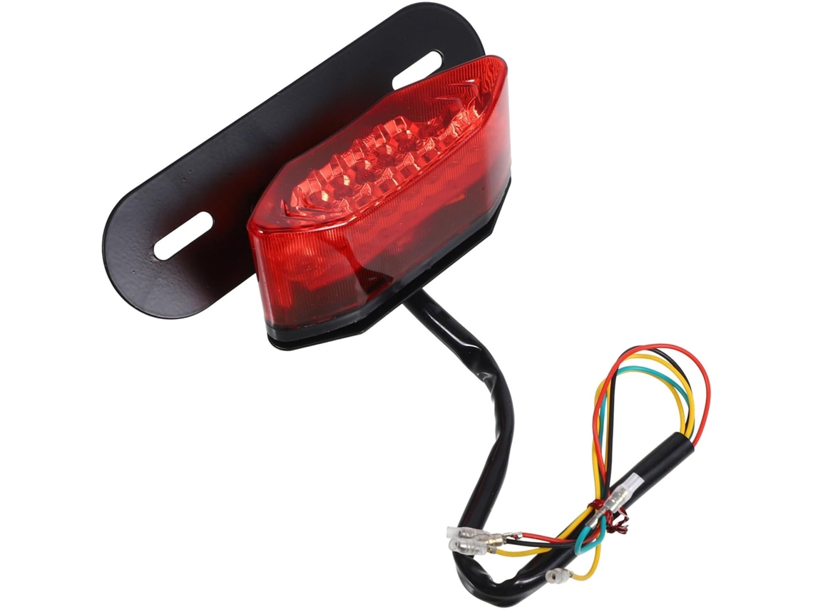 Lanterna Traseira Vintage Com Iluminação Integrada Da Placa, Luz De Freio E Pisca Para Maior Segurança.