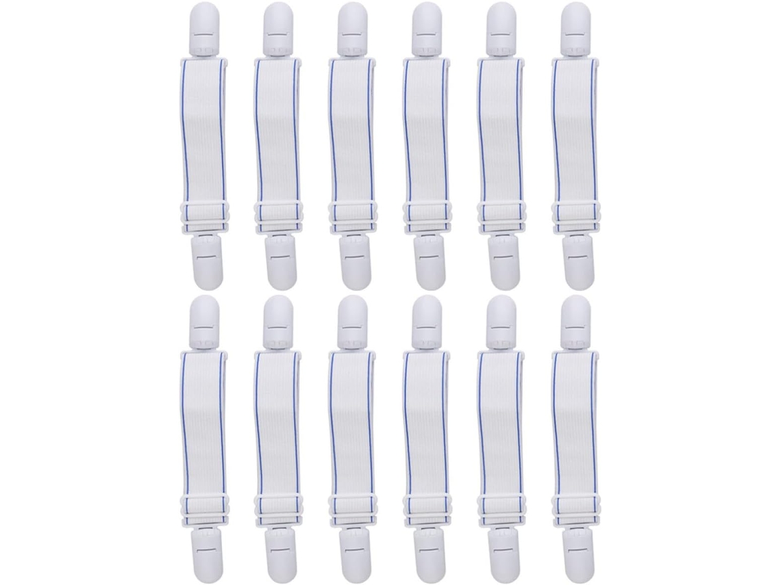 Prendedores de Lençol, Seguros para Edredons e Lençóis Elástico, 12 Peças, Fáceis Remover, Feitos CHABERLU