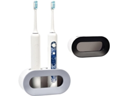 Conjunto de 2 Suportes para Escova Dentes Elétrica, Suporte Parede com Drenagem, Armazenamento D Entes P GOKOCO