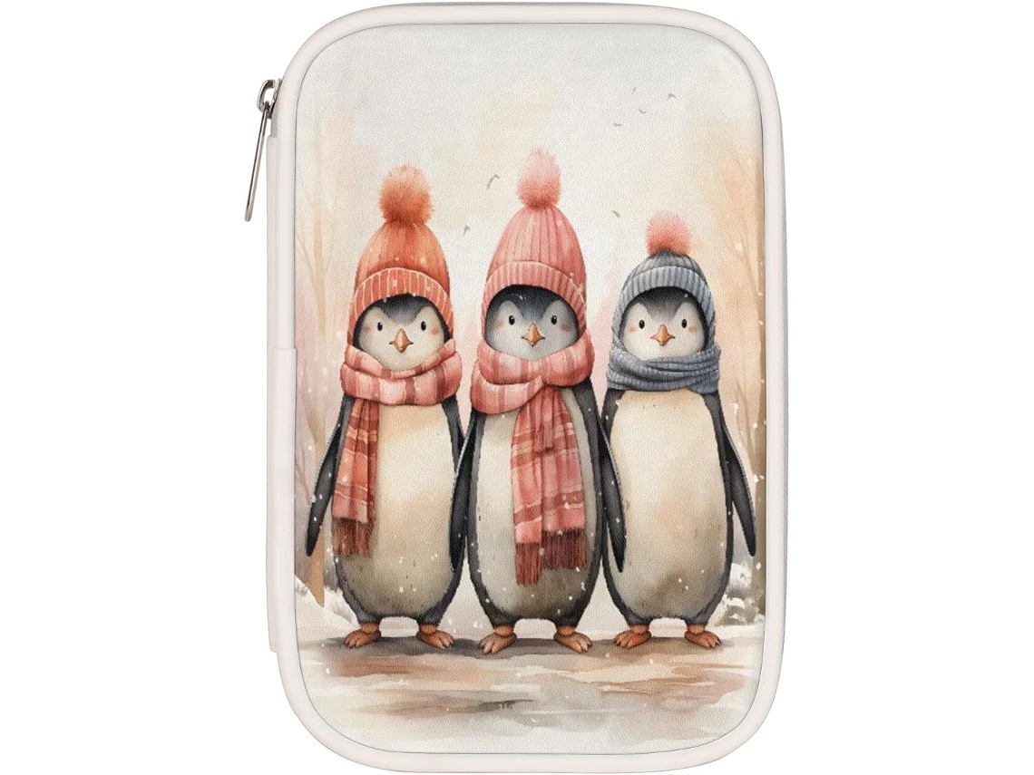 Este Pinguim Com Compartimentos Lápis, Mulheres Ideais, Homens E Estudantes Universitários