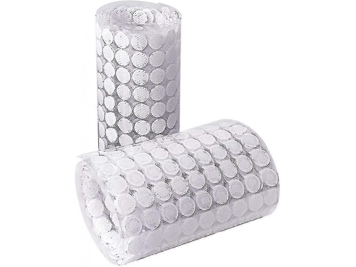 1000 Pontos de Velcro Autoadesivos de 10mm, 500 pares para manuais e decoração | S/MARCA