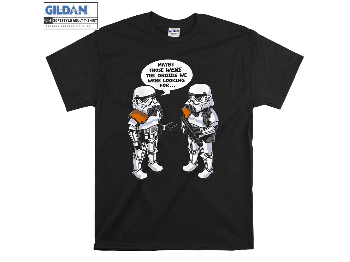 T-shirt Rockinstone Wrong Droids Comic Graphic（m）