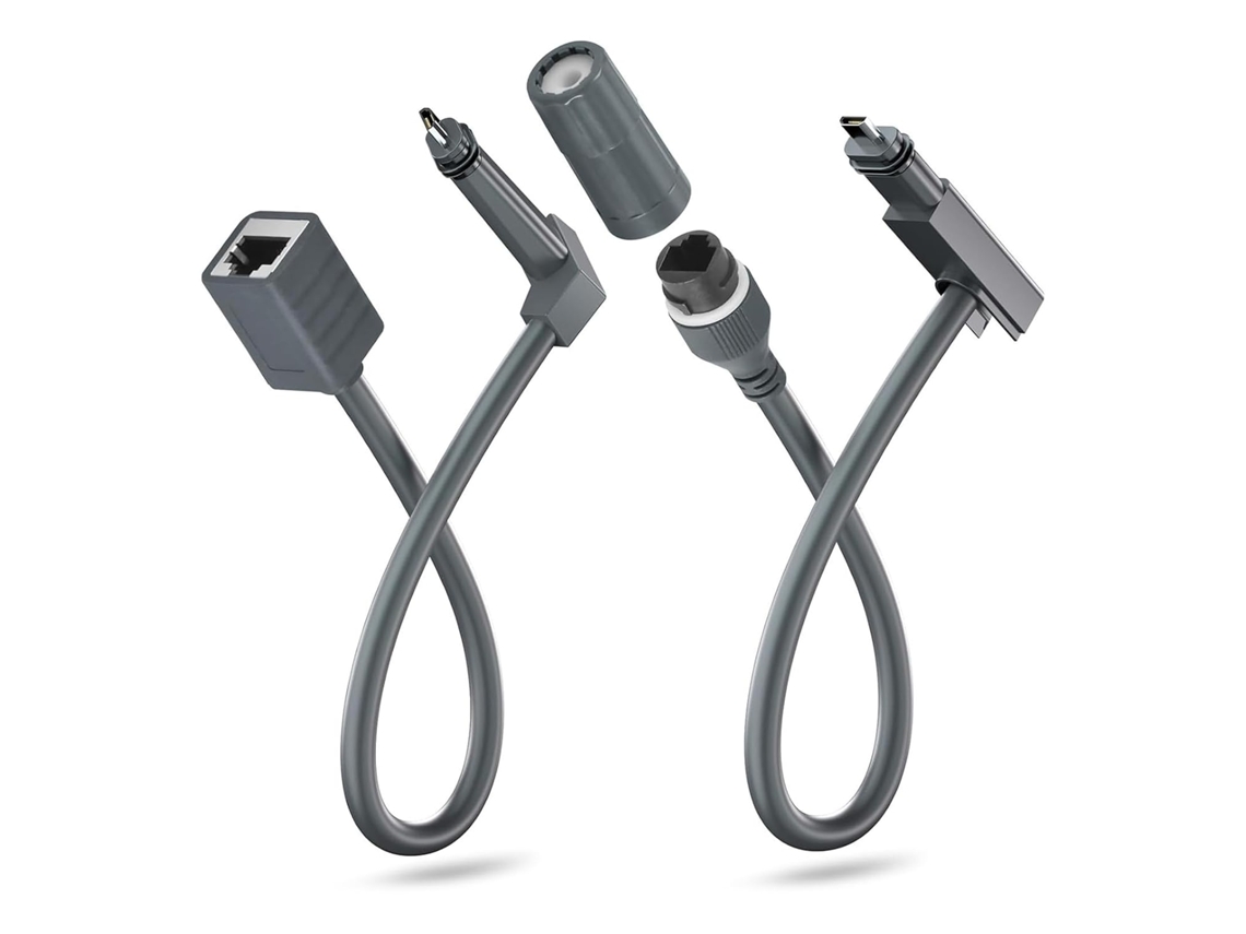 Adaptador Ethernet Rj45 Com Conector Bidirecional Para Dispositivos