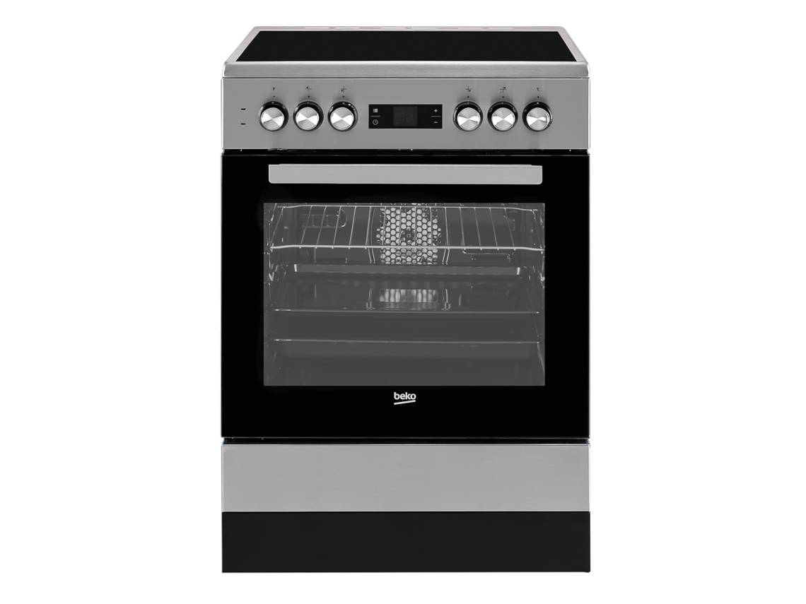 Fogão BEKO FSE67310GX (66 L - Elétrico Vitrocerâmica - Inox)