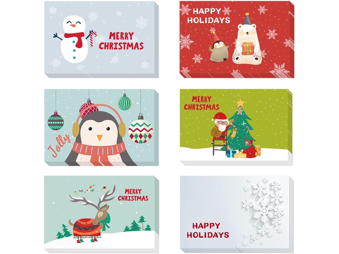 Postais De Natal, 24 Postais De Natal, Postais De Natal Com 24 Envelopes Aquaforge