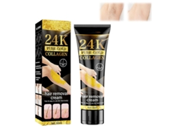 Creme Depilatório Corporal 24k 60ml Para Remoção De Cabelo Suave E Eficaz Para Todo O Corpo