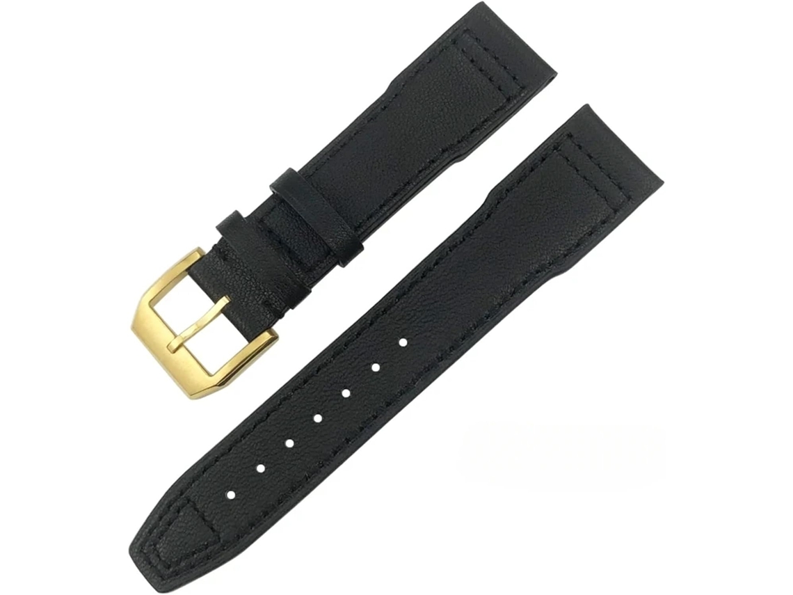 Pulseira de couro com 24 Mm Alta Qualidade Confortável Resistente S/MARCA