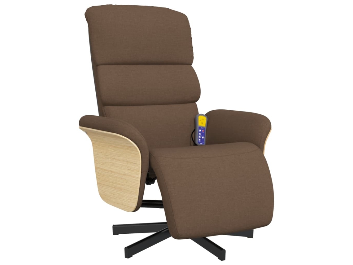 Massage Recliner Chair, Massage Recliner Chairs Vidaxl Marrom Tecido