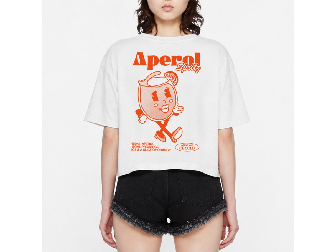 Camiseta Rockinstone Ms. Aperol Spritz Goodie Works - Estilo de designer exclusivo